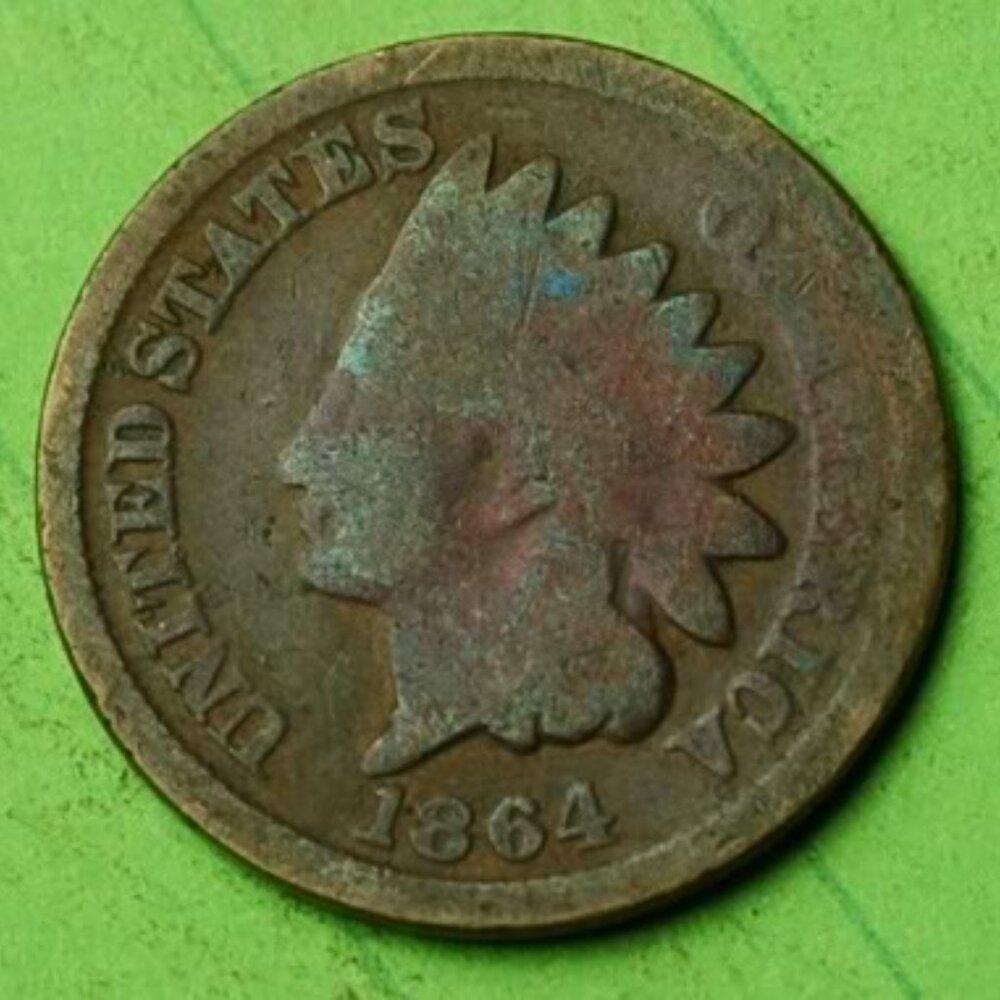 🌱💰👀🌟1864 Indian Head Cent Penny 1c Lot X70🌟🌱💰👀